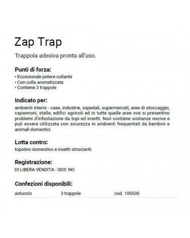 ZAPI ZAPTRAP CARTON ADESIV