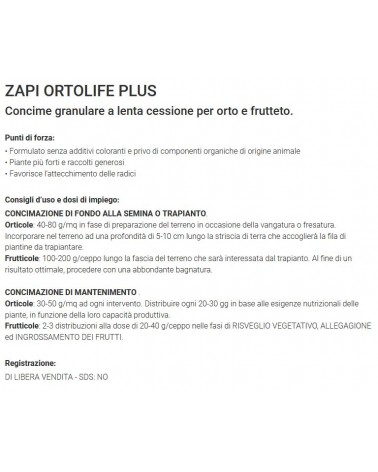 ZAPI ORTOLIFEPLUS 4KG     