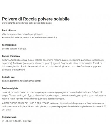 ZAPI POLVERE ROCCIA BIO500