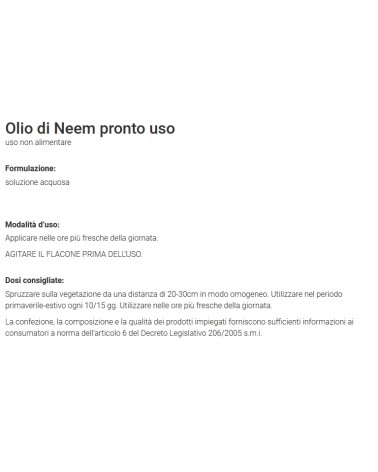 ZAPI OLIO DI NEEM PR/U 500