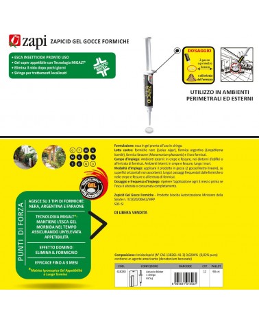 ZAPICID GEL GOCC FORMIC 5G