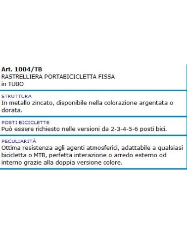 PORTA BICICLETTE 5 POSTI  