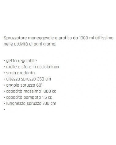 VAPORIZZATORE CONICO  1 LT