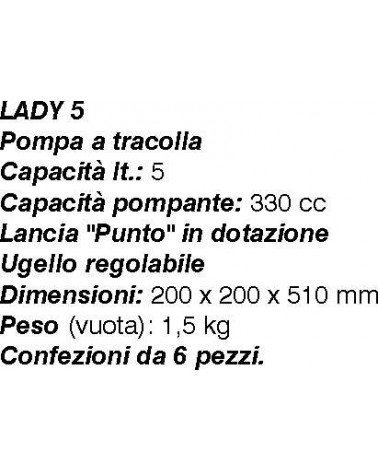 POMPA LADY 7 LT           