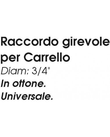 RACCORDO GIREVOLE RAP  3/4