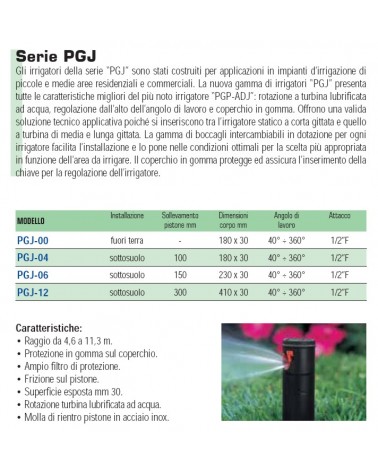 IRRIGATORE TURBINA PGJ-06 