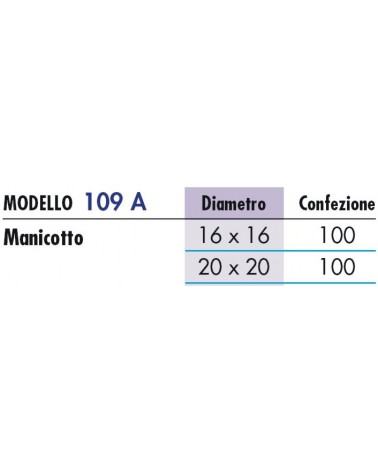 MANICOTTO P/GOMMA diametro  16    