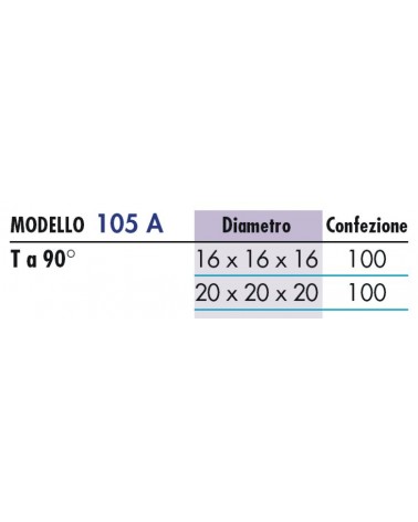 TEE P/GOMMA diametro  16          