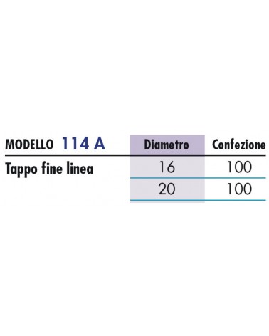 TAPPO FINE LINEA 114A diametro  16