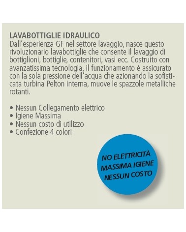 LAVABOTTIGLIE IDRAULICO   