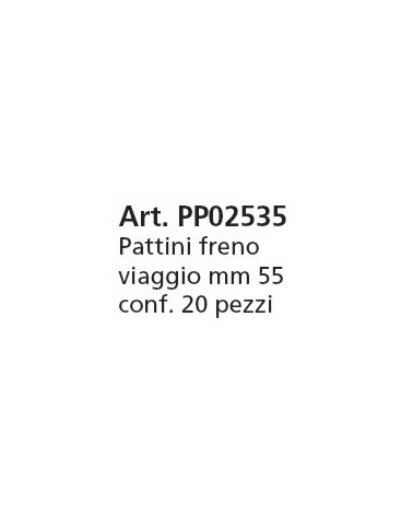 PATTINO FRENO 55/60MM  1PZ