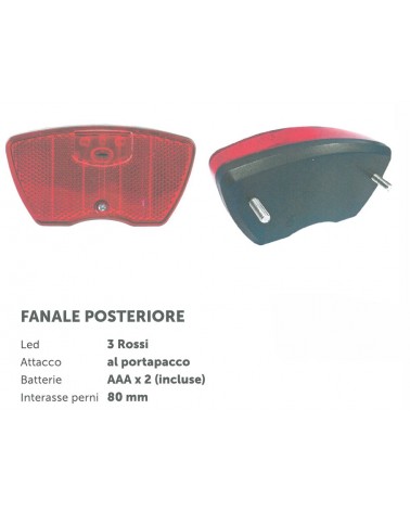 FANALE POST ROSS 5LED     