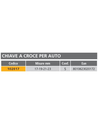 CHIAVE CROCE AUTO         