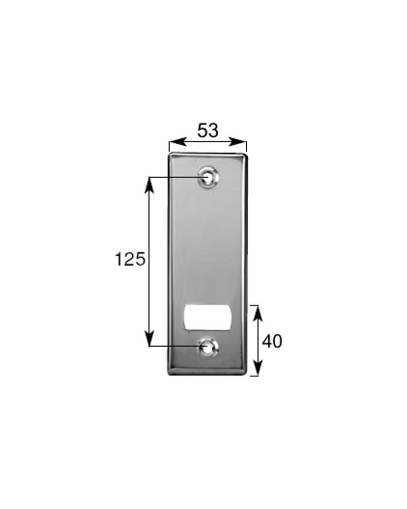 PLACCA INOX 125MM         