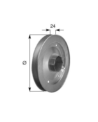 PULEG. ZINC.diametro 220 R/STELL  