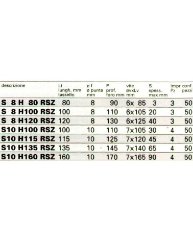 TASSELLI N 10-100/50 S 50P