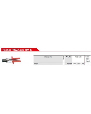 PINZA PER HM-S CARTONGESSO