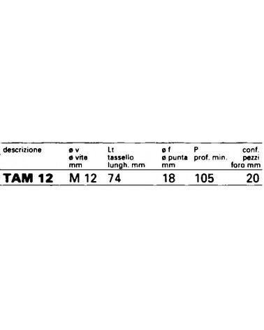 TASSELLO TAM 12       25PZ