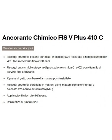 CARTUCCIA FIS V PLUS 410 C