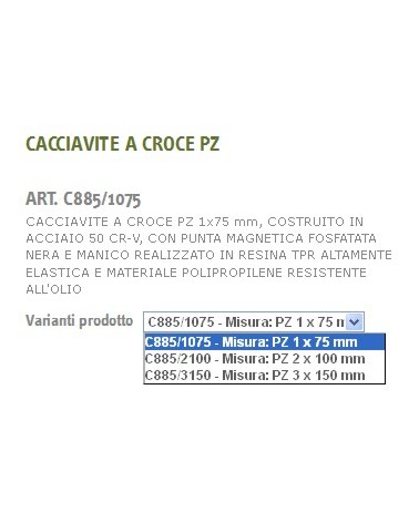 GIRAVITE A CROCE PZ 1x75MM