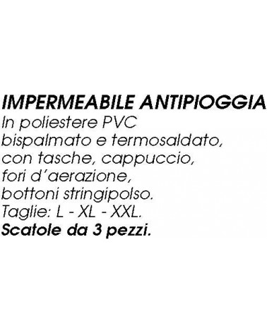 IMPERMEABILE GIALLO  TG XL