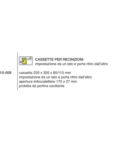 CASSETTA POST RECINZ  INOX