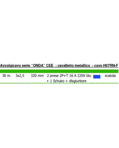 AVVOL 30M 16A 2CE+1SH IP44