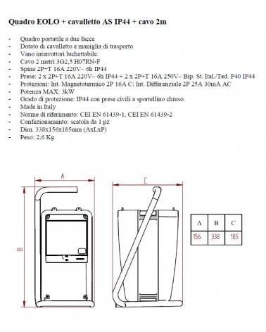 QUADRO EOLO C/DIFF PRE CEE