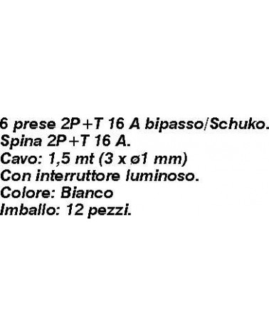 MULTIPR 1,5M 6 SCH+INT BIA