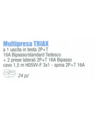 MULTIPRESA TRIAX 1SCH+2BIP