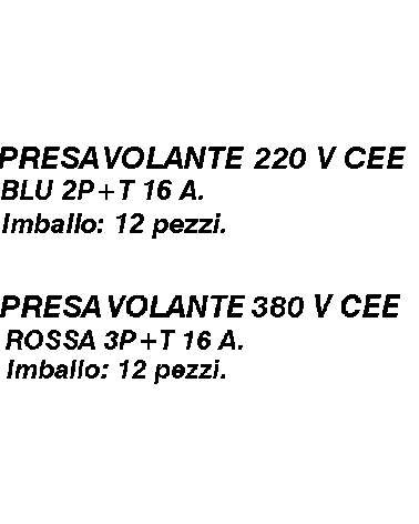 PRESA F BLU CEE VOLANTE   