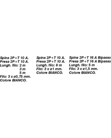 PROLUNGA 3M 3x0,75 10A BIA