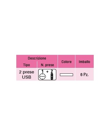 ADATT C/PR SCH+2 USB+2 10A