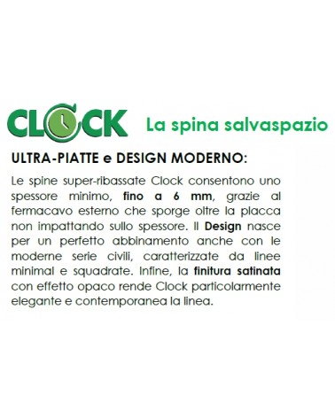 SPINA CLOCK 2P+T 10A   BIA