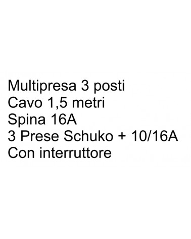 MULTIPRES 1.5M 16A 3SCH+IN