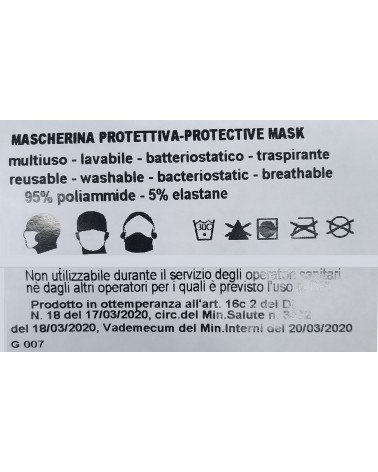 MASCHERINA BOY AZZURRA 2PZ