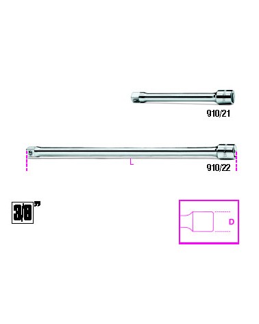 910/22 PROLUNGHE 250MM 3/8