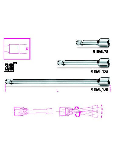 910AN/125 PRO.ANG.125MM3/8