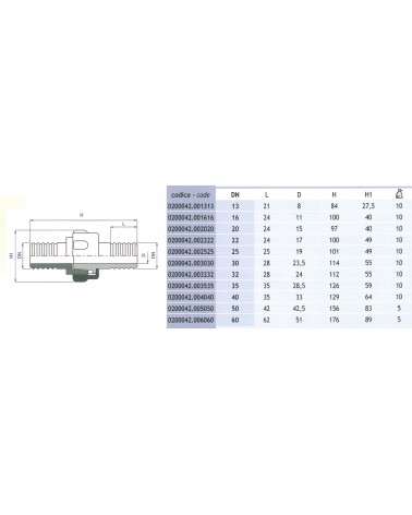 SPOLETTA P/GOMMA 3PZ 13X13