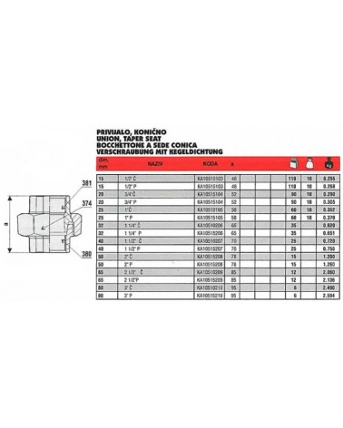 340 BOCC CON ZINC FF 1/4  