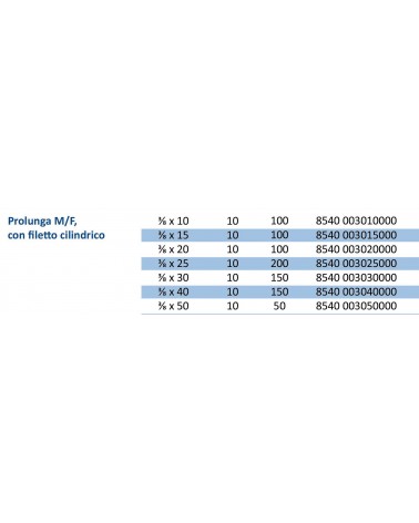 PROLUNGA MF OTTONE 3/8X10 