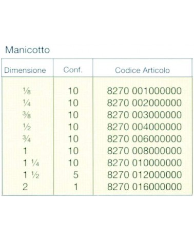 MANICOTTO OTTONE 1/2      