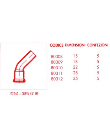 CURVA 45? GAS PRES MF 15  