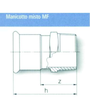 MANIC.FER.MISTO 15 x 3/8 M