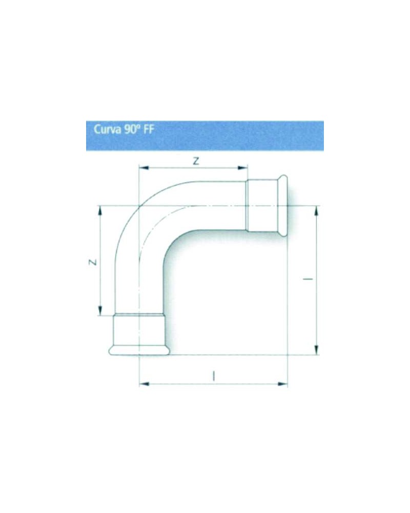 CURVA 90? INOX FF  15     