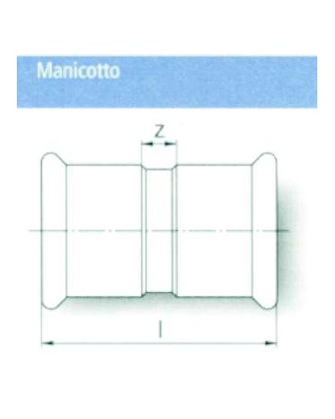 MANICOTTO INOX CON BAT. 18