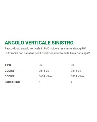 ANGOLO VERTIC SINISTRO 60 