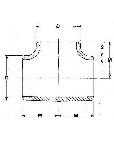 TEE A SALD 1/2"   21,3X2,0