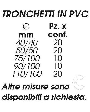 RIDUZIONE PVC F110 M100   