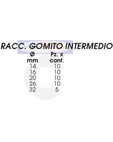 INTERMEDIO GOMITO  diametro  16   